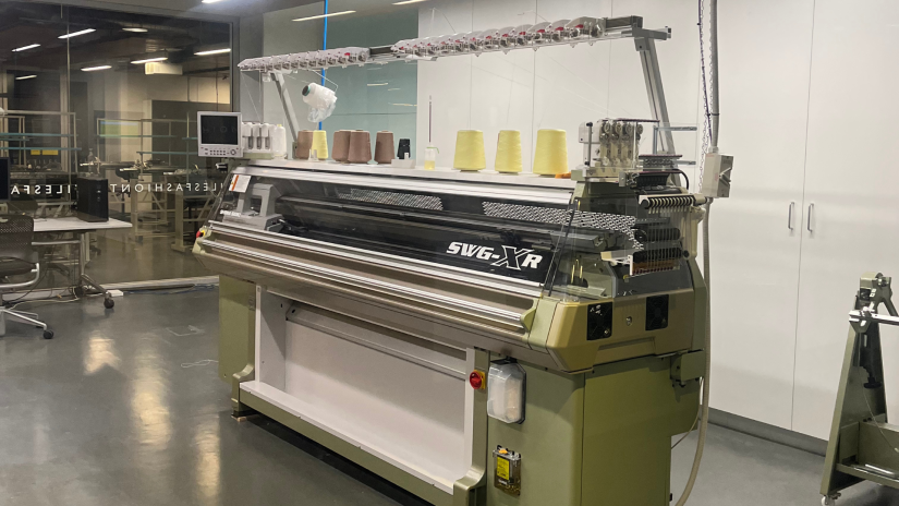 The Shima Seiki Knit Machine in a CUA workshop